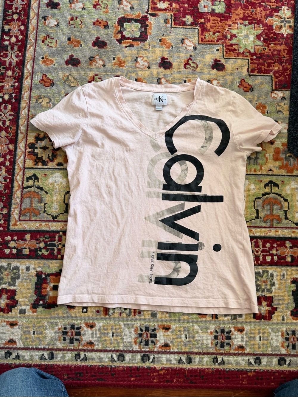 Calvin Klein blush pink tee